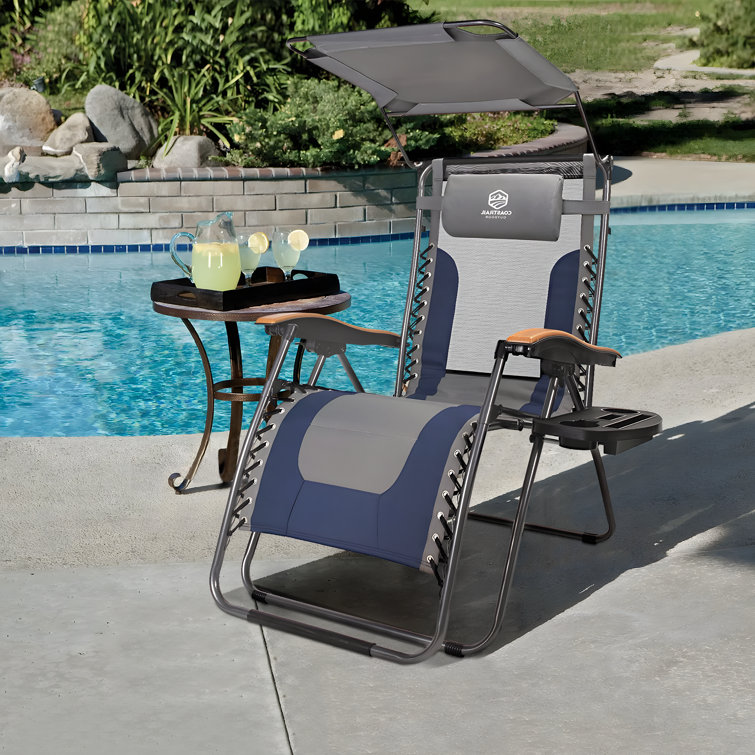 Gravity chair with online sunshade